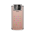 Pink and Silver Feature Phone