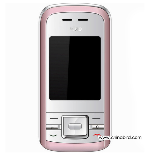 Pink and Silver Feature Phone