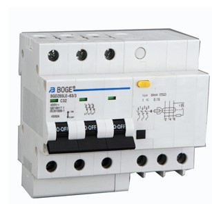 Three-Pole RCBO with Overcurrent Protection