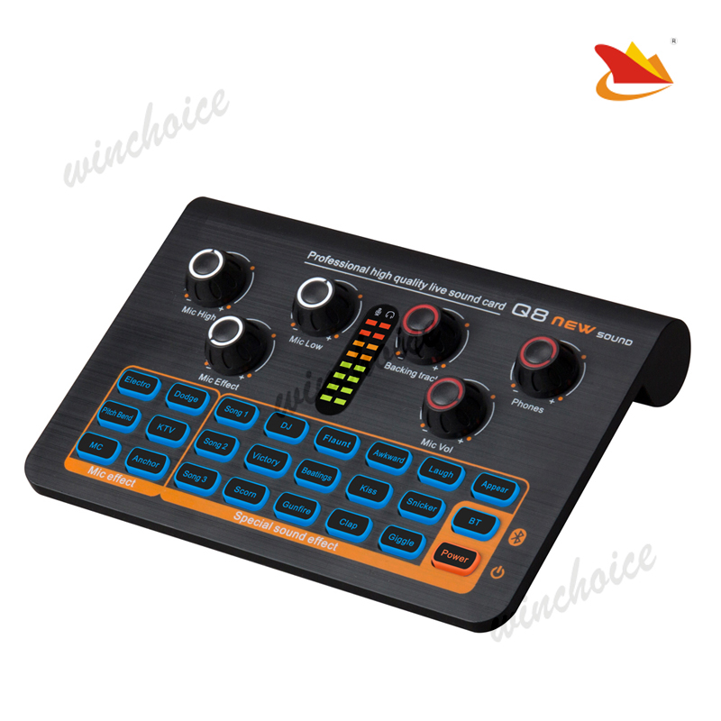 Mobile Phone External Sound Card for Live Streaming and Audio Recording