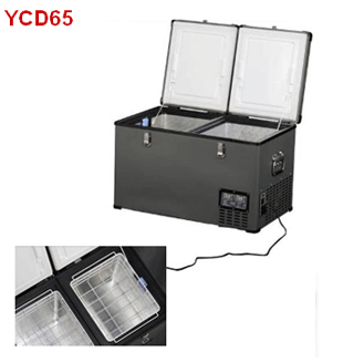 Portable Dual-Compartment Refrigerator