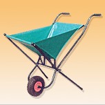 Collapsible Garden Wheelbarrow with Pneumatic Tire