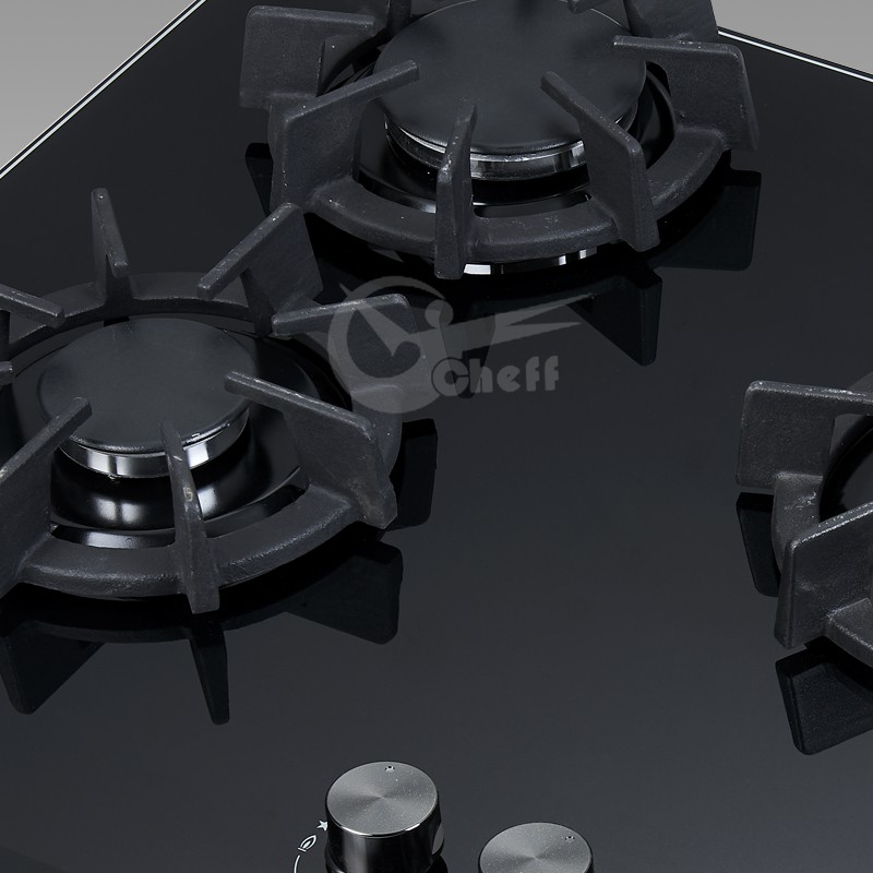 Five-Burner Tempered Glass Gas Cooktop