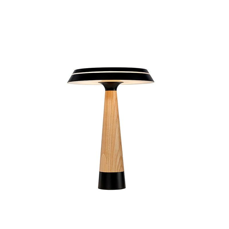 Modern table lamp in black finish