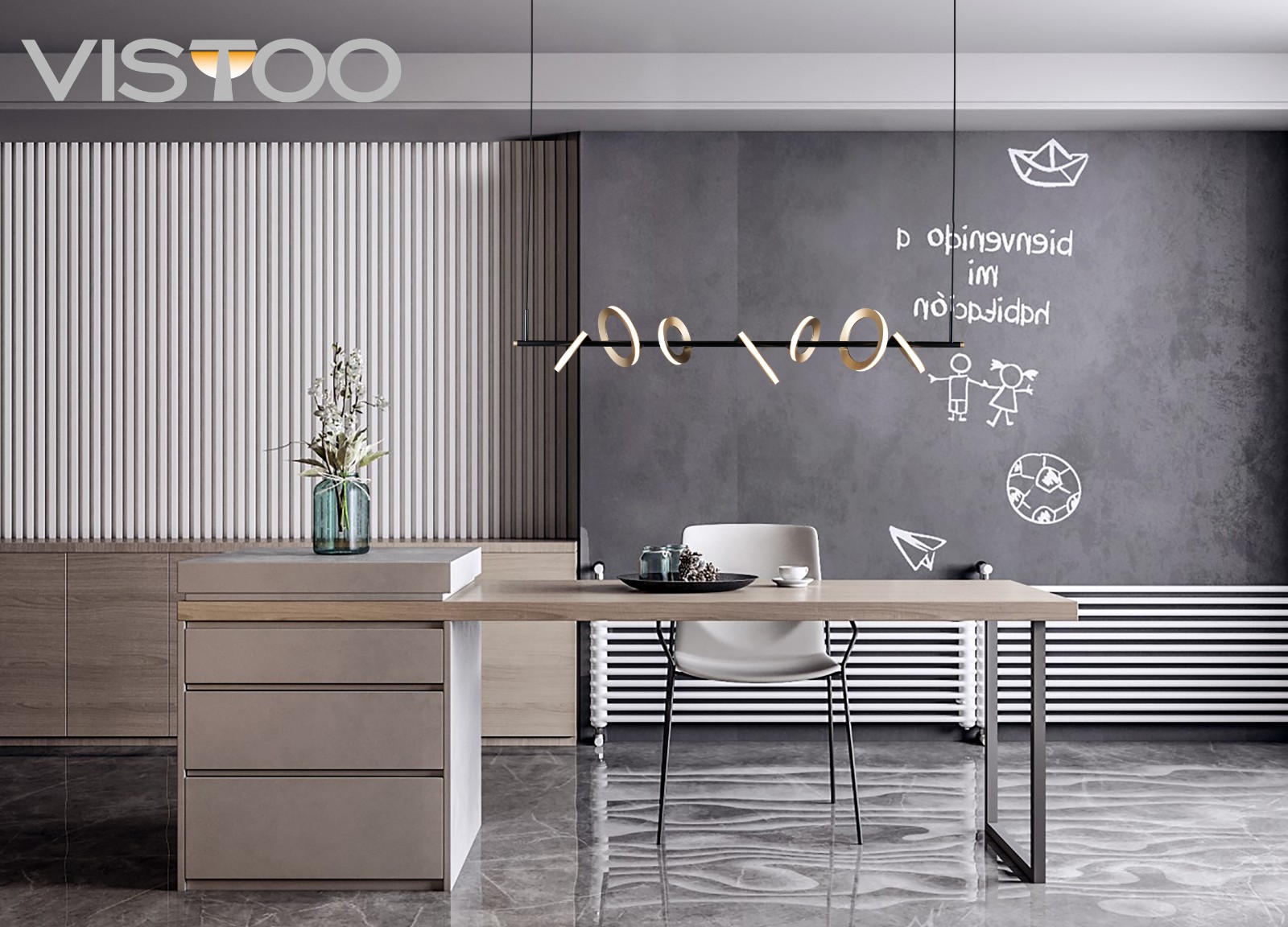 Modern Style Residential Home Bedroom Living Room LED Pendant lamp - Image 2