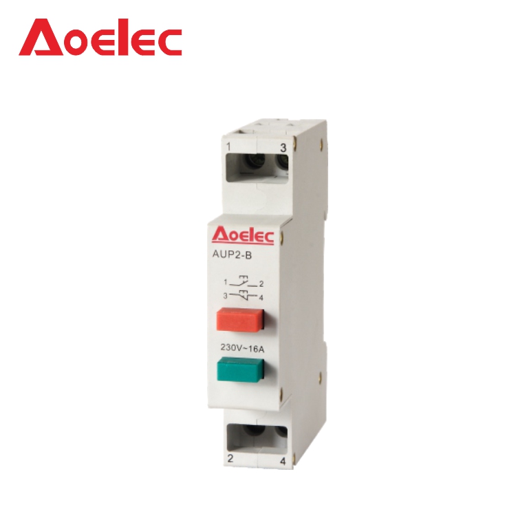 Modular Pushbutton Switch - 240V 16A, IP20 Protection