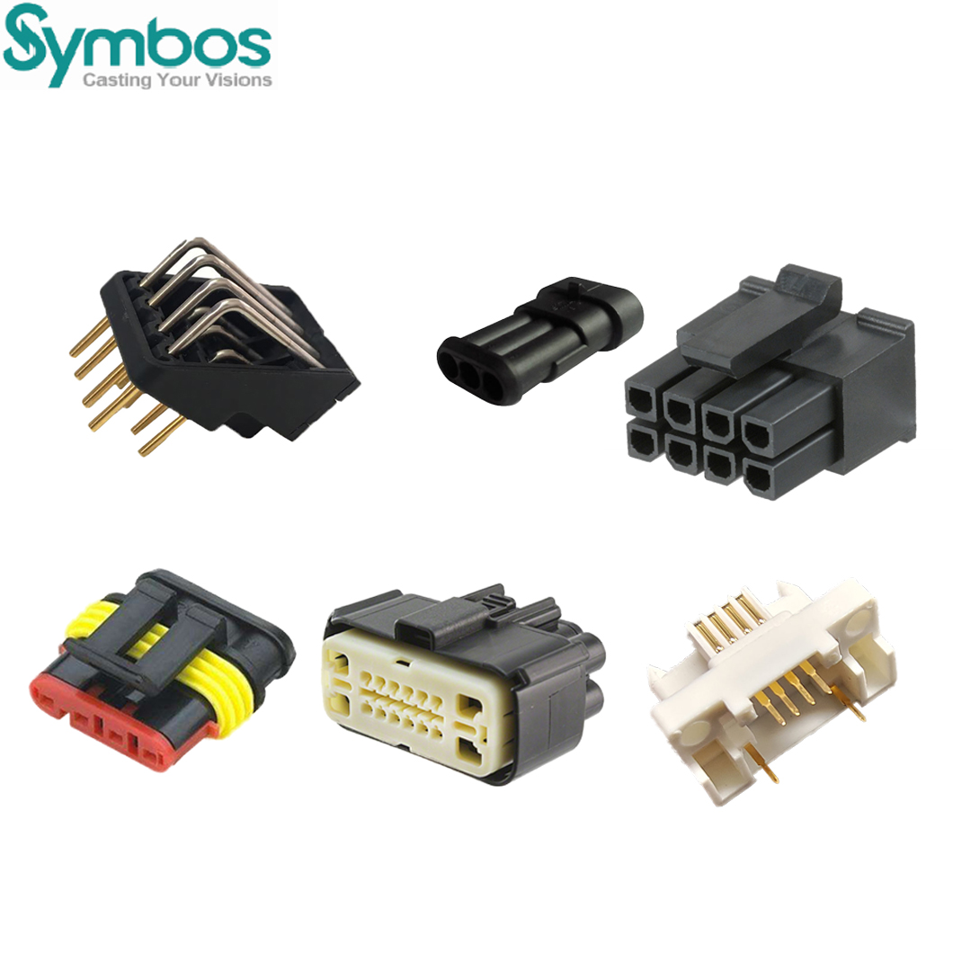 Assortment of electrical connectors produced via injection molding