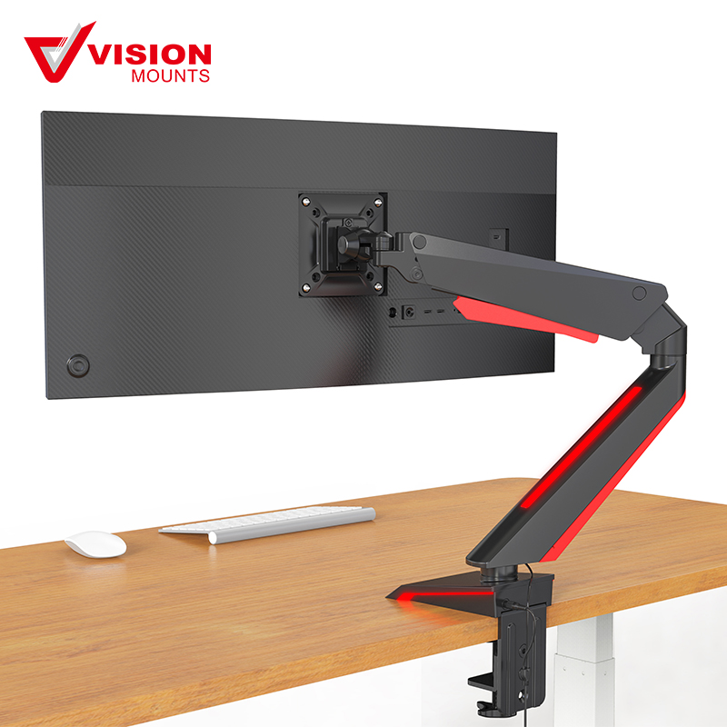 Gas Spring Monitor Desk Mount