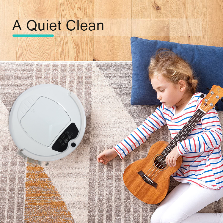Robot vacuum cleaner operating quietly
