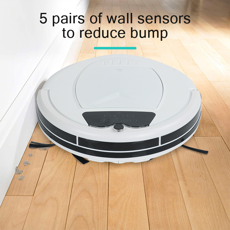Close up of robot vacuum sensors