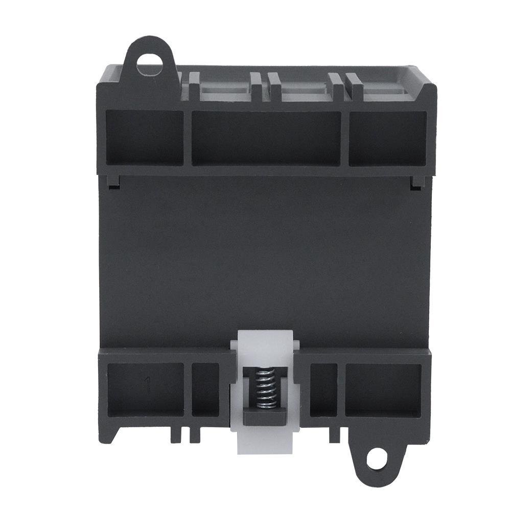 Close up of the 1200V DC rotary switch showing the handle mechanism