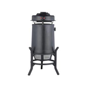 Cylindrical mosquito trap unit with top light source