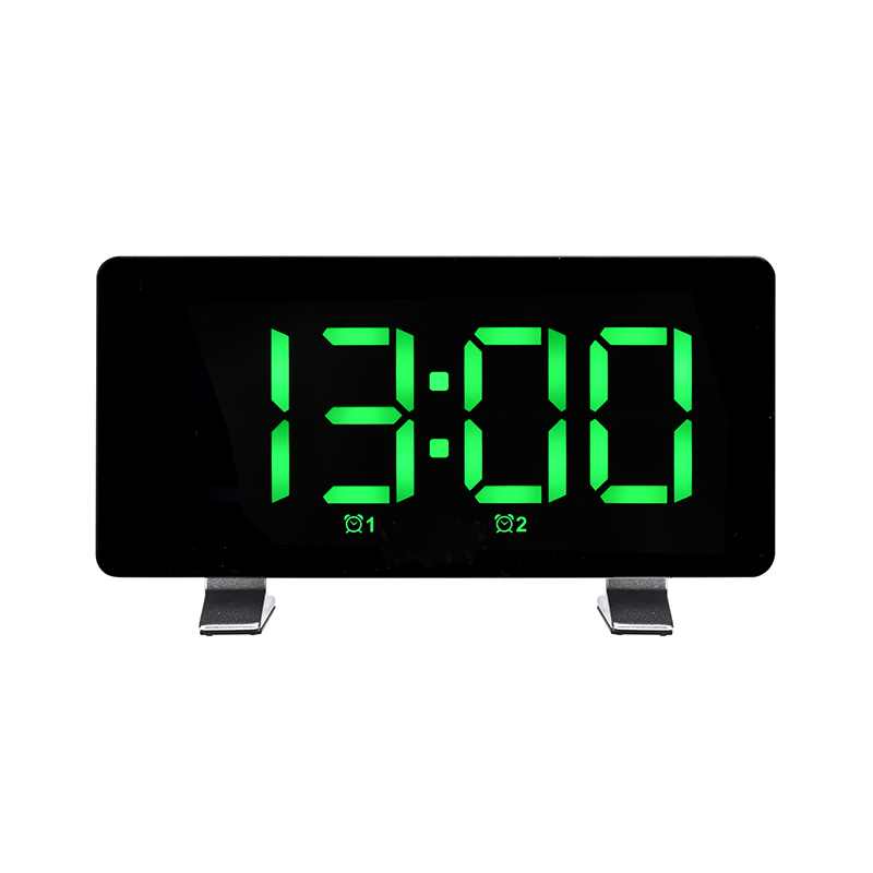 Most Popular Adjustable Brightness LED Display Smart Table Alarm Clock FM Radio - Image 2