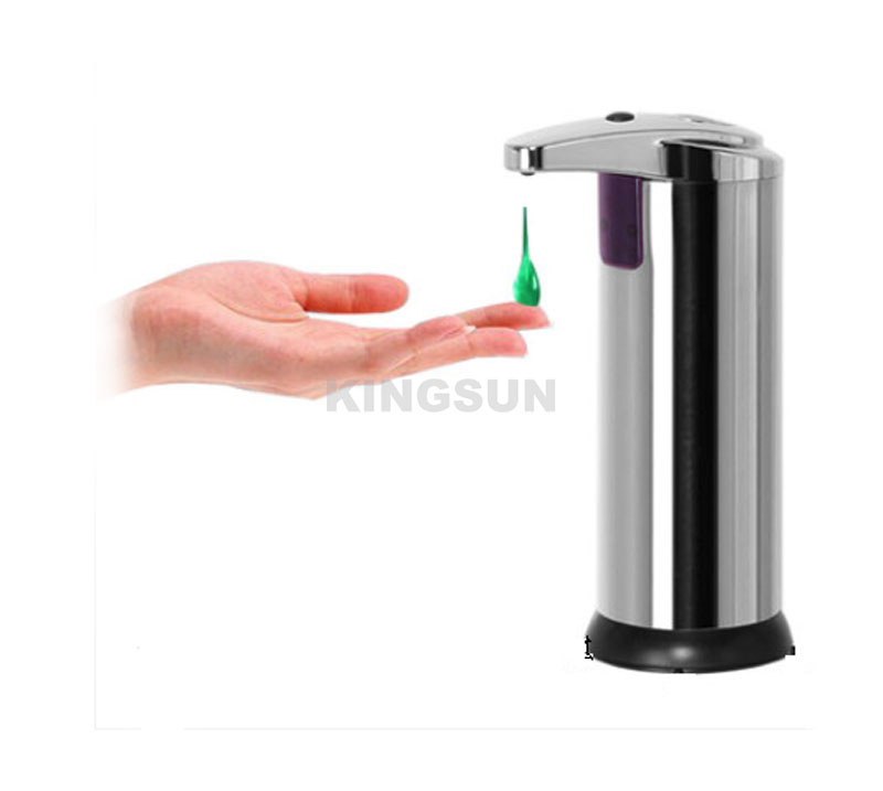 Motion sensor stainless steel liquid soap dispenser with waterproof base 220ml - Image 2