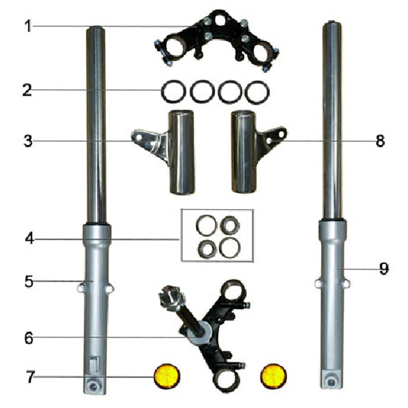 Motor Tricycle Front Shock Absorber Assembly