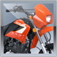 Orange Dual-Sport Motorcycle