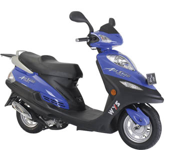 Blue All-Star Motorcycle Scooter
