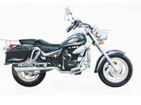 Cruiser Motorcycle with Saddlebags