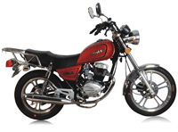 Classic Style Motorcycle with Single-Cylinder Engine