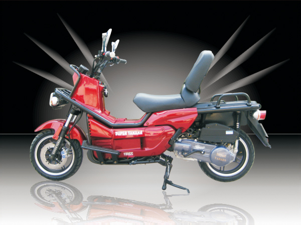 Utility Motorcycle with Front and Rear Racks