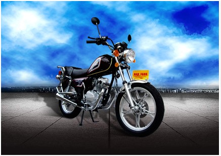 Commuter Motorcycle with Classic Design