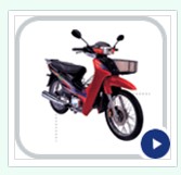 Underbone Motorcycle with Front Basket
