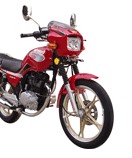 Red Street Motorcycle with Fairing