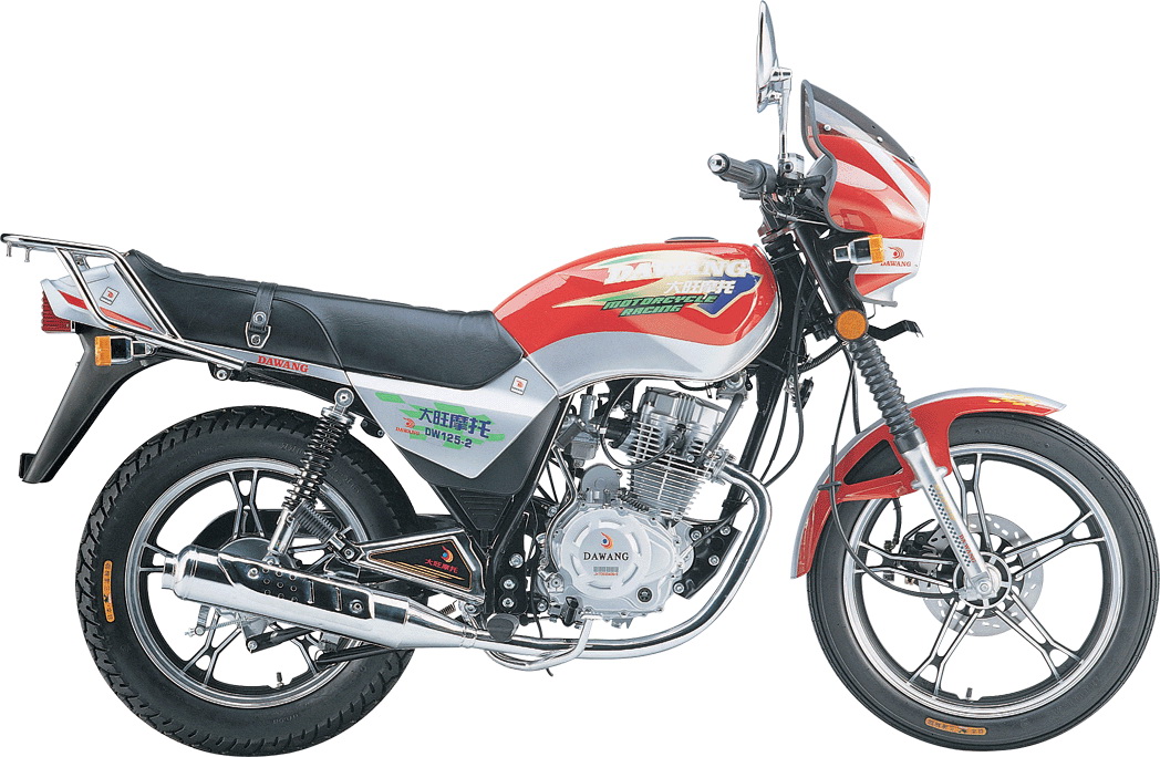 Step-Through Motorcycle with Luggage Rack