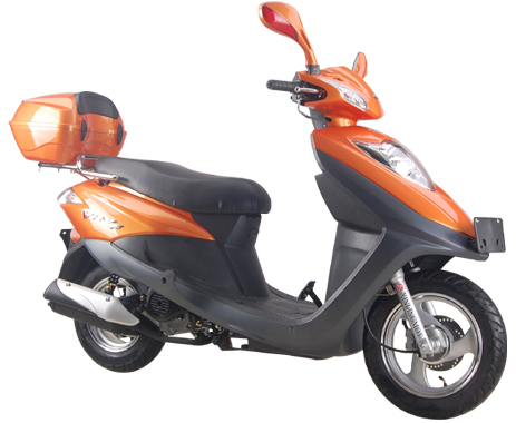 Orange and Black Urban Motorcycle