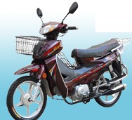 Step-Through Motorcycle with Front Basket