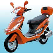 Orange Urban Commuter Scooter Motorcycle