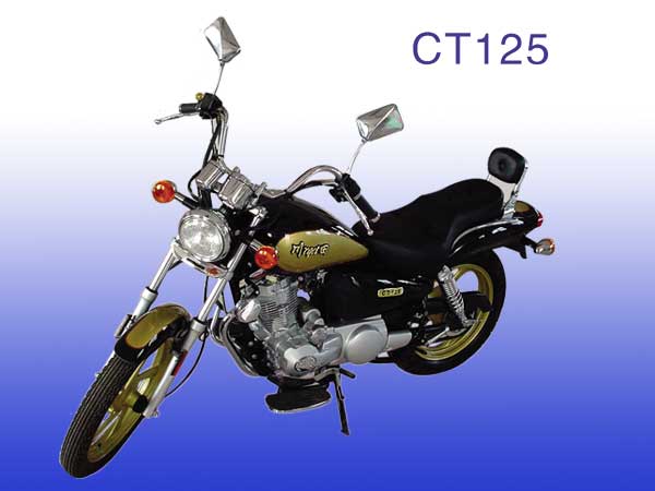 Black and Gold Cruiser Motorcycle
