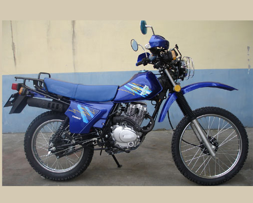 Dual-Sport Motorcycle with Knobby Tires