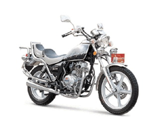Chrome Finish Two-Seat Motorcycle