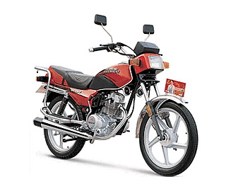 Red and Black Commuter Motorcycle