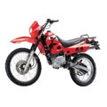 Dual-Sport Motorcycle with Knobby Tires