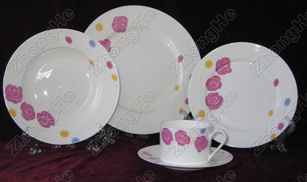 Floral Porcelain Dinnerware Set