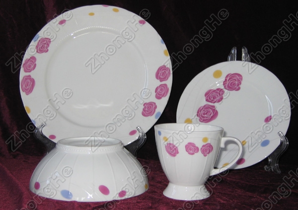 Floral Porcelain Dinnerware Set