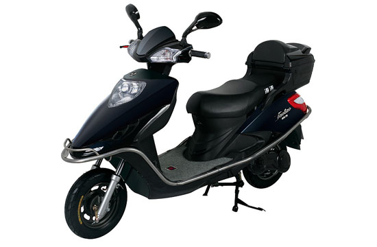 Electric Motorcycle with Rear Storage