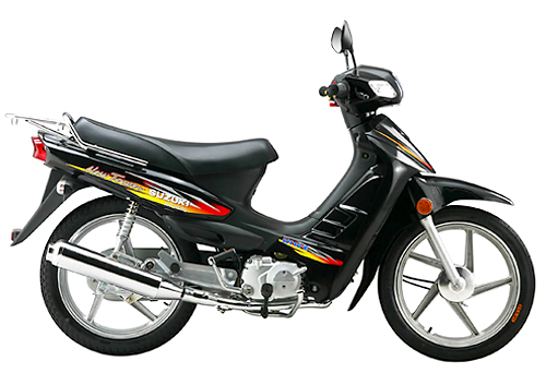 Step-Through Frame Motorcycle with Luggage Rack