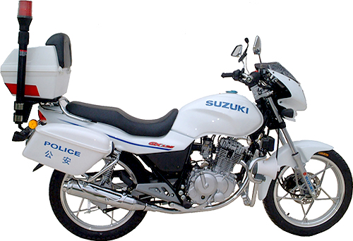 Police Equipped Motorcycle