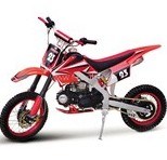 Off-Road Motorcycle with Knobby Tires