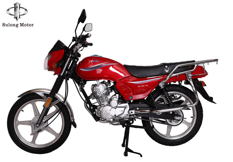 GN Style Motorcycle side view with rear cargo rack