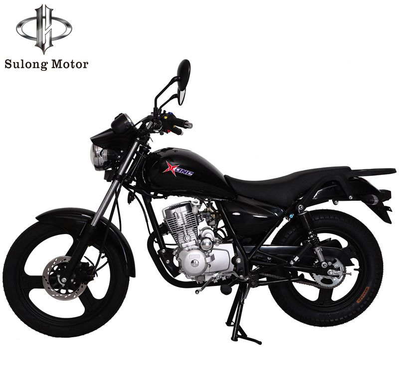 Classic GN style motorcycle side profile