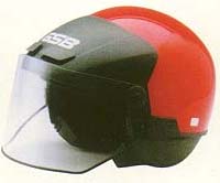 Open-Face Motorcycle Helmet with Visor