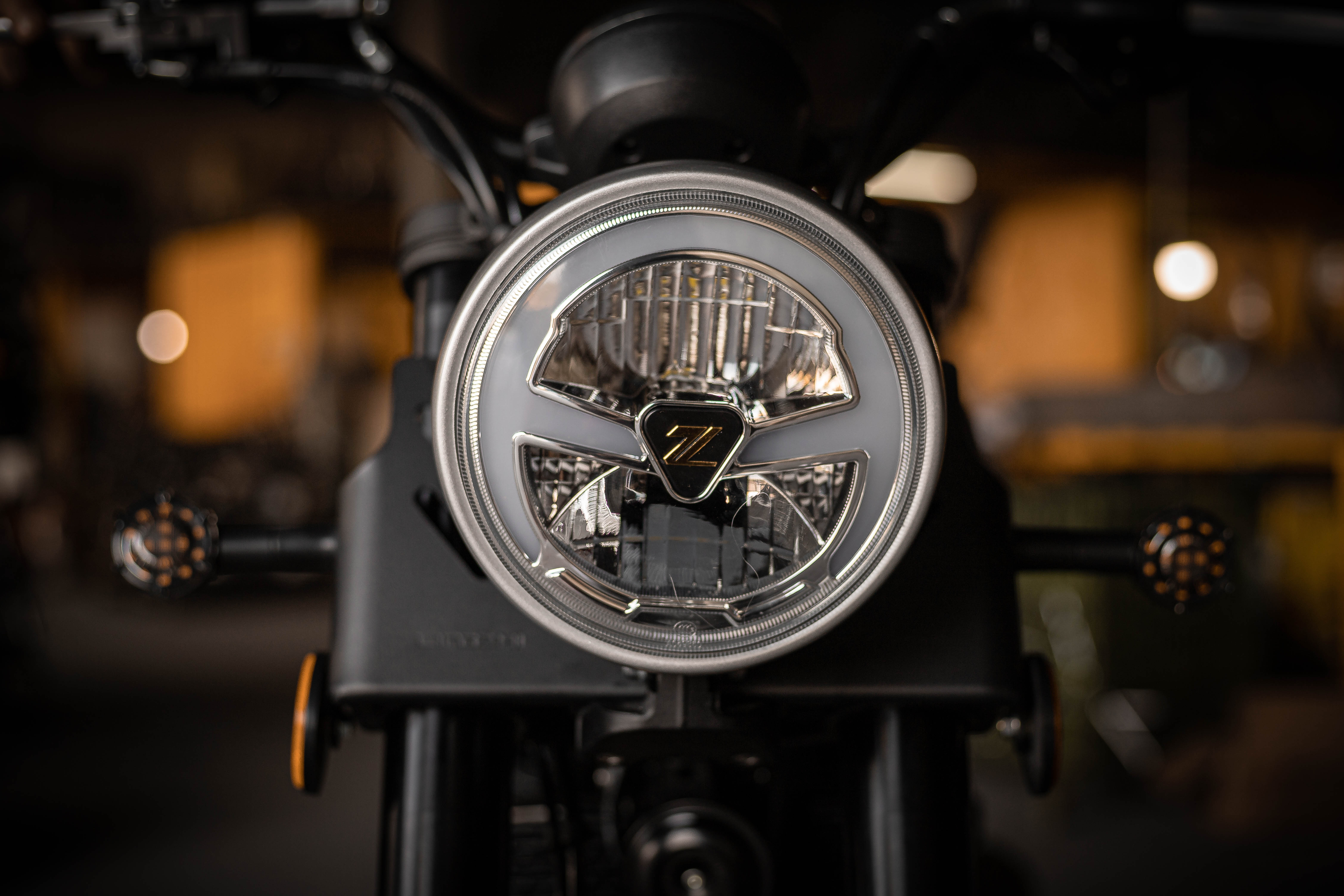 Round LED headlight assembly