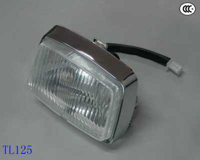 Motorcycle Rectangular Headlight Assembly