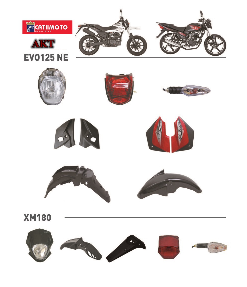 MOTORCYCLE PLASTIC PARTS(AKT/BAJAJ/TVS) - Image 2
