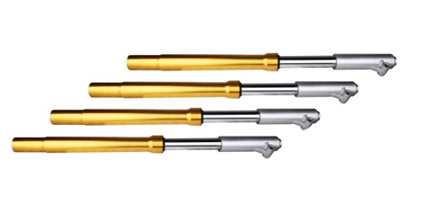 Motorcycle Shock Absorber with Gold Anodized Upper Tubes