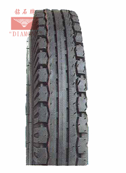Close up view of the motorcycle tyre tread pattern